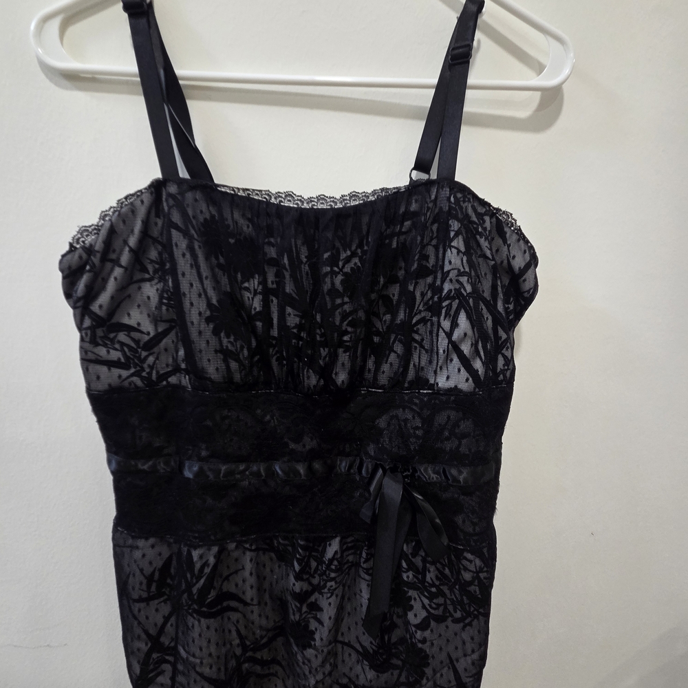 Torrid Black Floral Lace Top